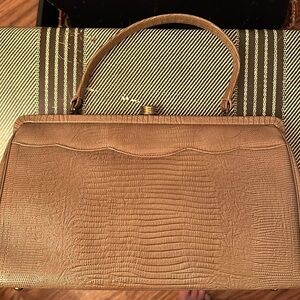 Vintage vegan leather handbag